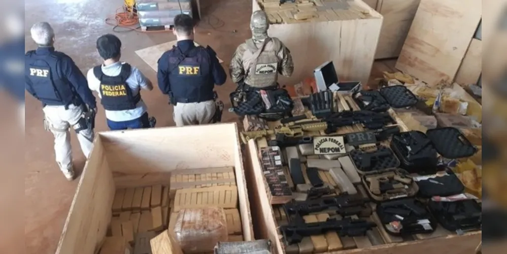 Droga e arsenal tinham o Rio de Janeiro como destino
