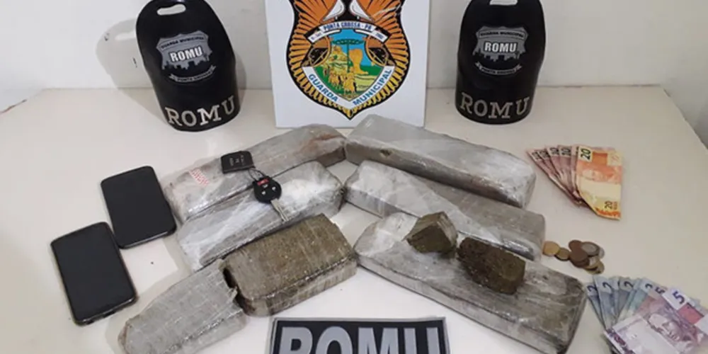 Droga foi encontrada em mochila guardada dentro do carro do motorista de app