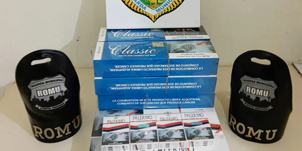 Produtos foram abandonados por homem que conseguiu  fugir dos guardas pelo terminal