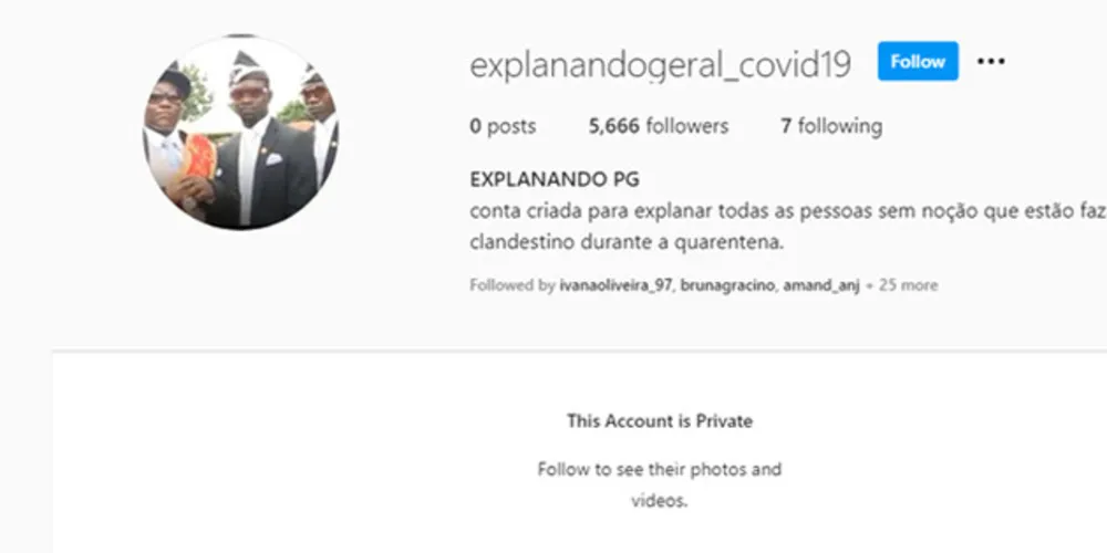 Imagem ilustrativa da imagem Perfil no Instagram denuncia ‘rolês clandestinos’ em PG