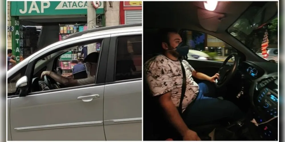 É falsa a informação de que motoristas estão sendo multados pelo não uso de máscara