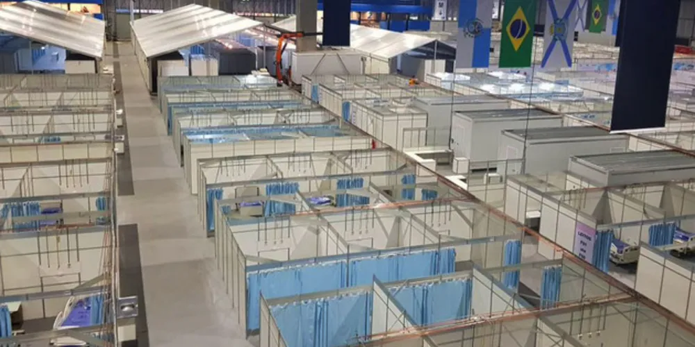 O hospital de campanha inaugurado pela prefeitura na sexta-feira (1º) no RioCentro vai disponibilizar, por enquanto, 20 leitos de unidade de terapia intensiva (UTI)