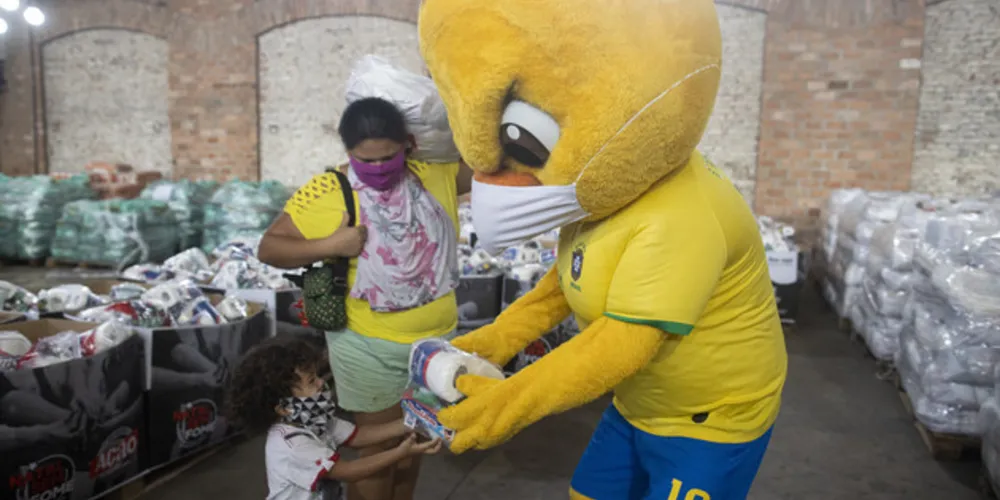  A distribuição aconteceu no galpão da Ação da Cidadania, no Rio de Janeiro