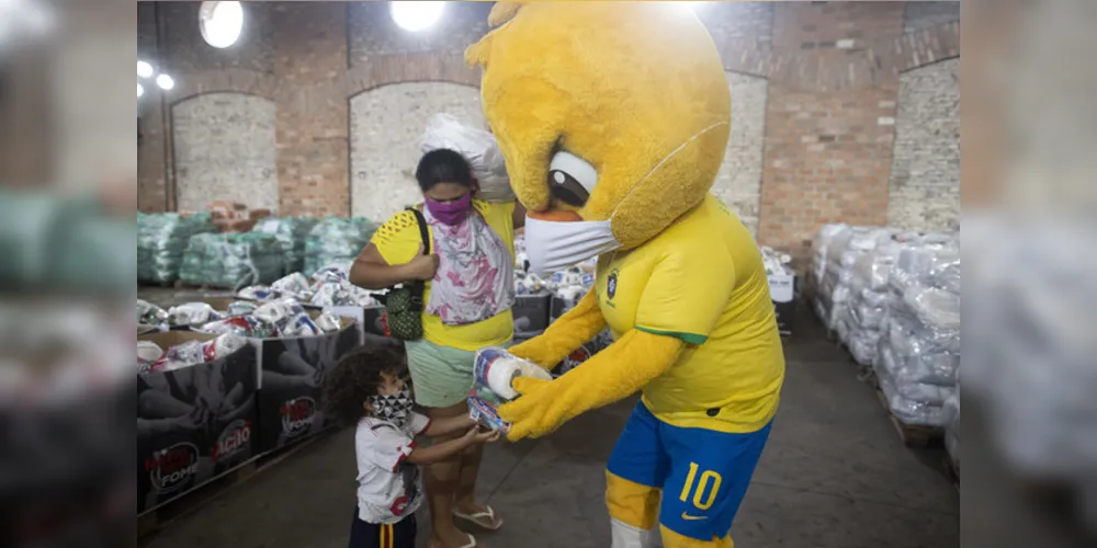  A distribuição aconteceu no galpão da Ação da Cidadania, no Rio de Janeiro