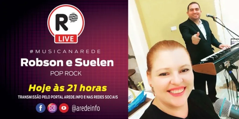 Imagem ilustrativa da imagem Assista ao show da dupla Robson e Suelen em aRede