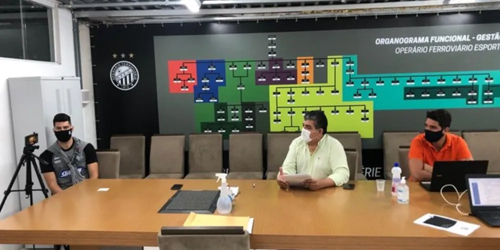 Durante reunião foram repassadas, por meio de chamada de vídeo, orientações aos atletas