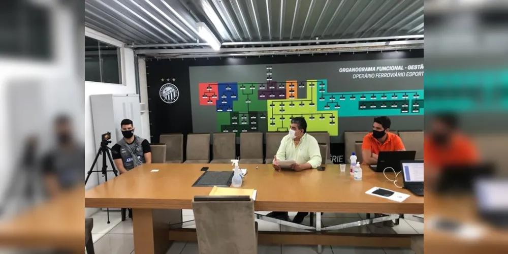 Durante reunião foram repassadas, por meio de chamada de vídeo, orientações aos atletas