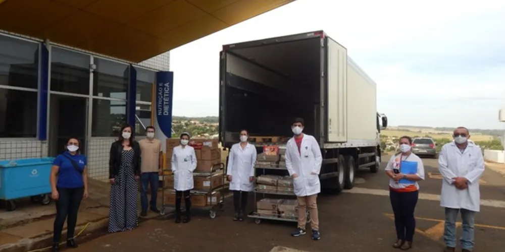 Ao todo, somente nas instituições hospitalares, incluindo hospitais de campanha, as doações deverão favorecer mais de 15 mil pessoas/dia,