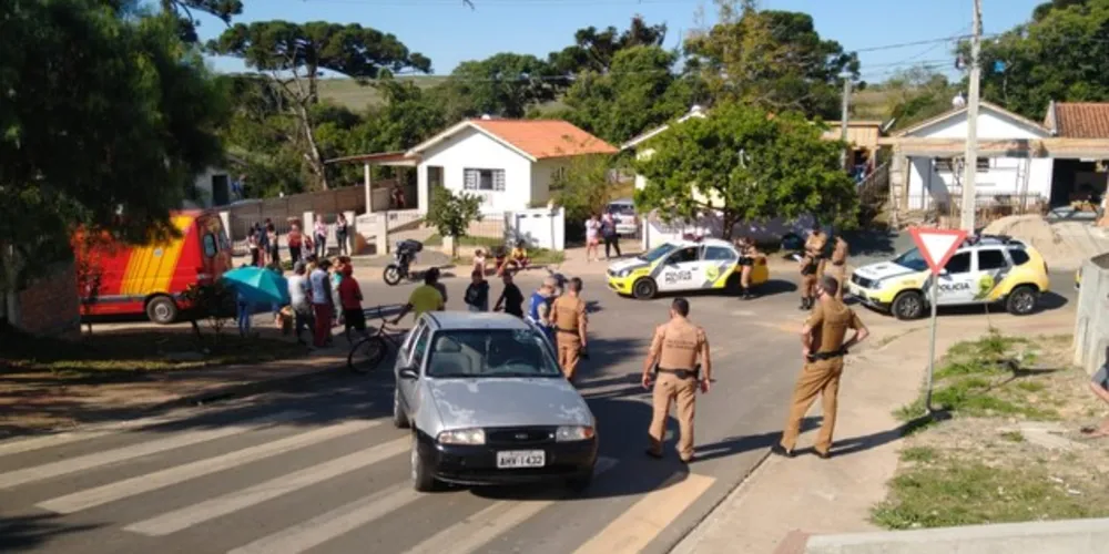 O acidente envolvendo uma CB 300 e um Fiesta
