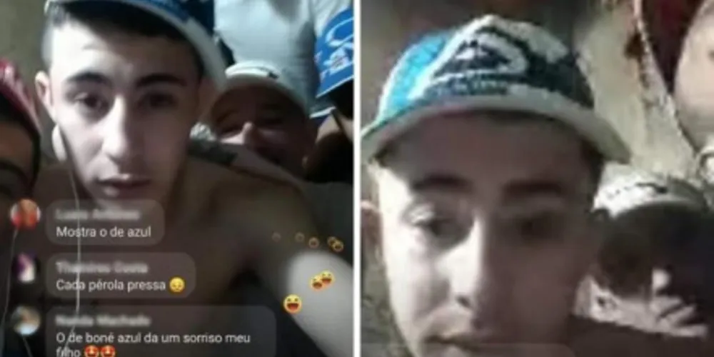 Durante a live uma das internautas pediu um dos presos em casamento