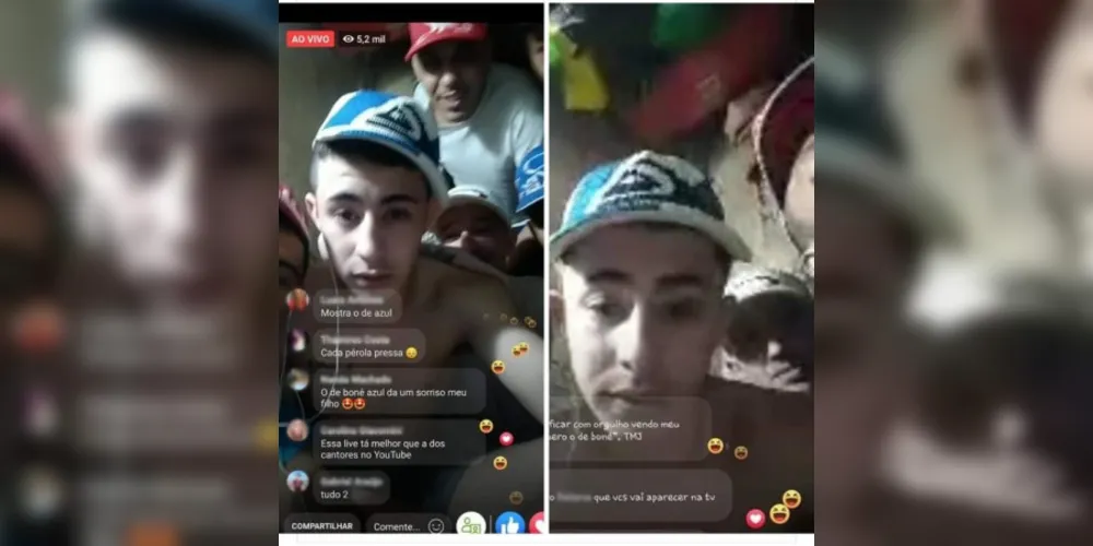 Durante a live uma das internautas pediu um dos presos em casamento