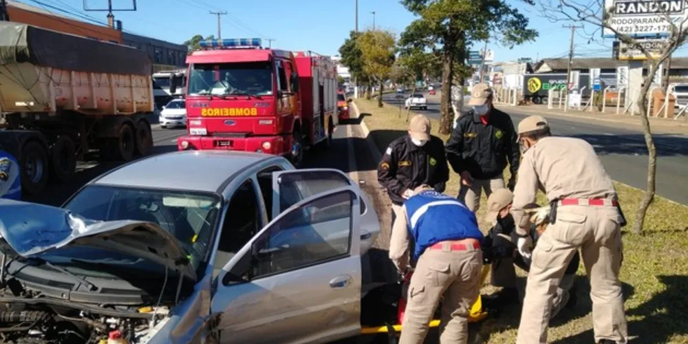A vítima ocupava um automóvel Celta que se envolveu numa colisão traseira