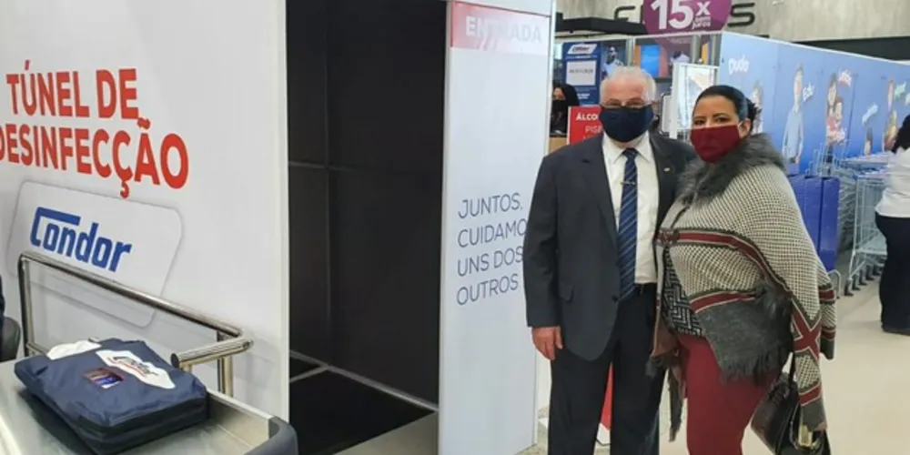 Imagem ilustrativa da imagem Condor inaugura loja com cabine de desinfecção
