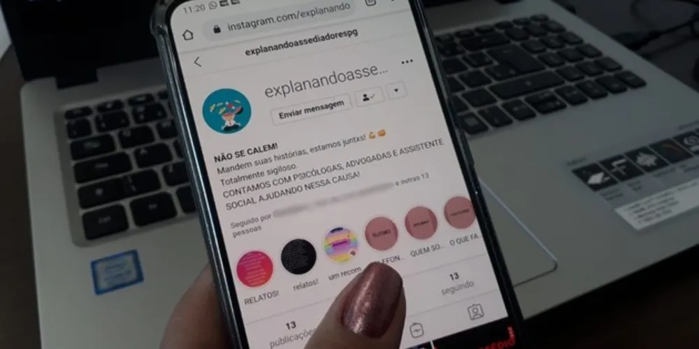 Em pouco mais de duas semanas a página já tem 2729 seguidores