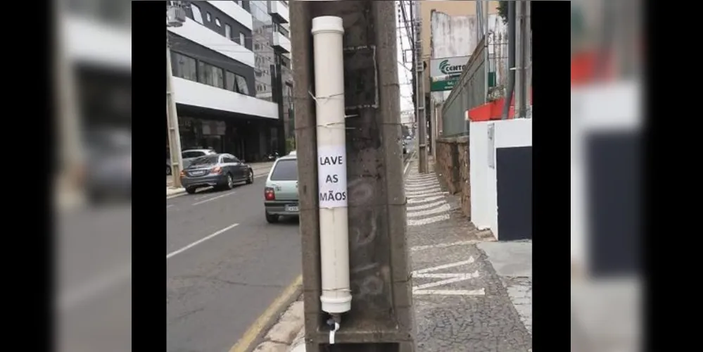Torneira comunitária foi instalada na Rua Paula Xavier