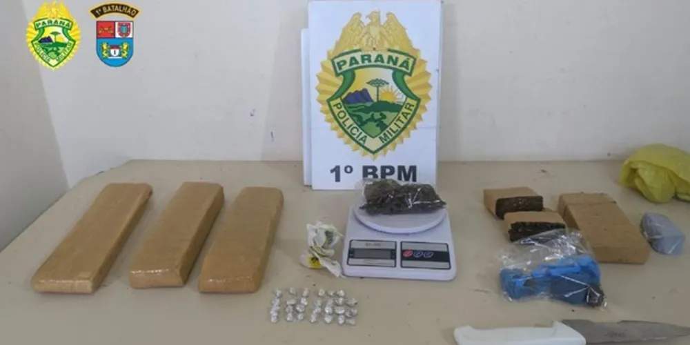 Parte da droga já estava dividida e embalada para ser vendida a usuários