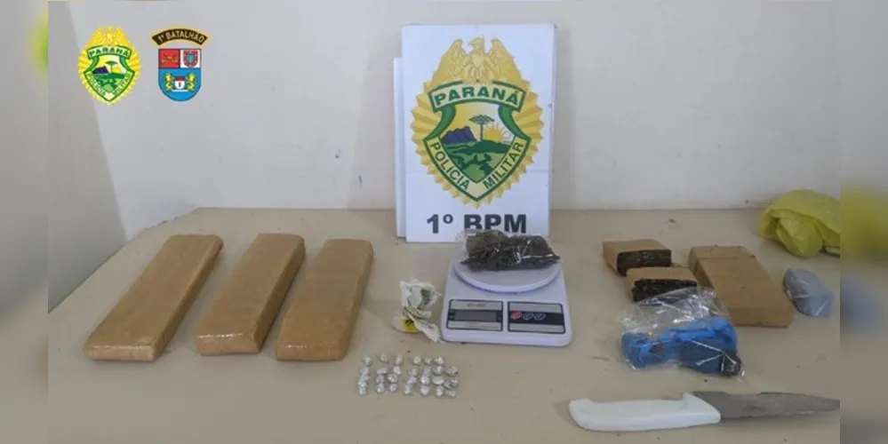 Parte da droga já estava dividida e embalada para ser vendida a usuários
