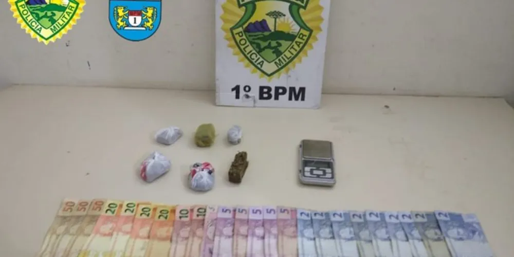Na casa da adolescente, PM encontrou 90 gramas de maconha, além de dinheiro e balança