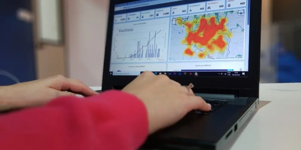 Mapa da Covid foi lançado nesta sexta-feira (5) pela Prefeitura de Ponta Grossa