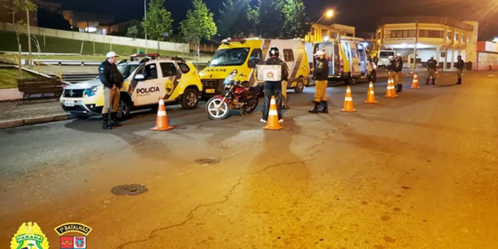 Operação no centro de Piraí do Sul terminou com motorista preso por embriaguez