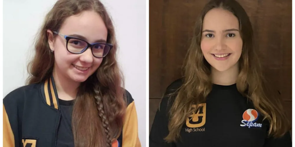 Letícia Schebelski e Isabela Alberti Fischer, receberam a honraria.