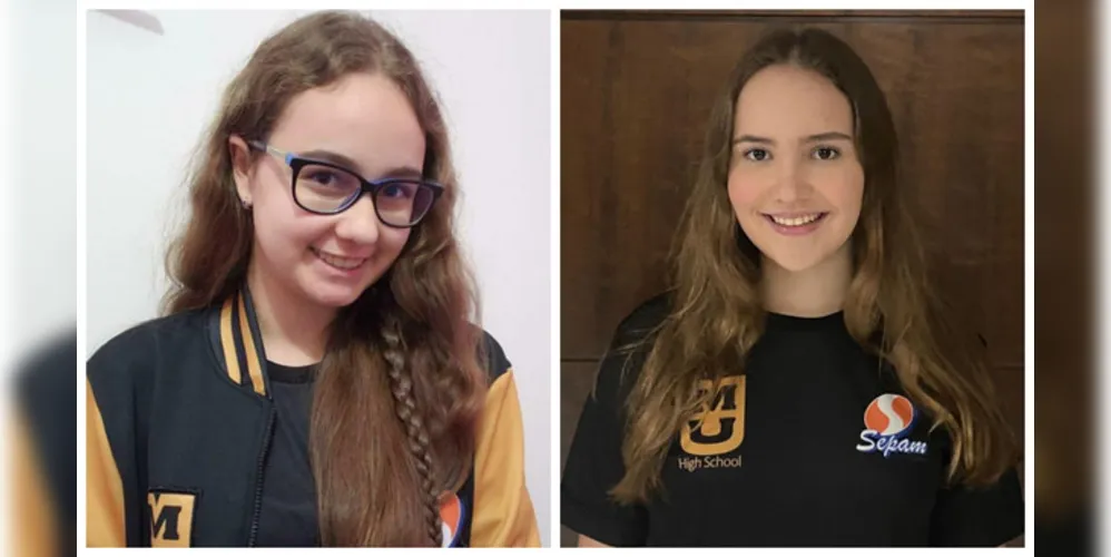 Letícia Schebelski e Isabela Alberti Fischer, receberam a honraria.