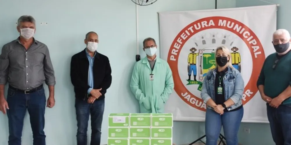 Município recebeu novos testes rápidos para a Covid-19 e máscaras respiratórias