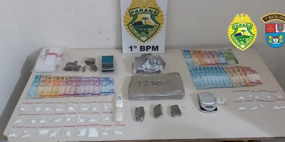 Policiais Militares do 1º BPM realizaram a apreensão de drogas e armas nos municípios que compõe sua circunscrição