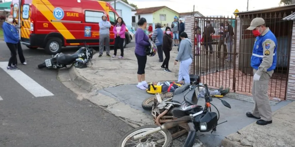 Um dos pilotos furou a preferencial e provocou o acidente na tarde desta segunda