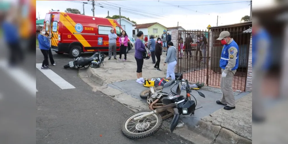 Um dos pilotos furou a preferencial e provocou o acidente na tarde desta segunda