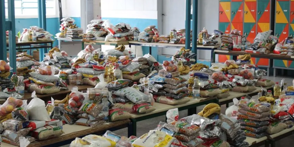 Até o momento já foram entregues 17,9 milhões de quilos de alimentos.