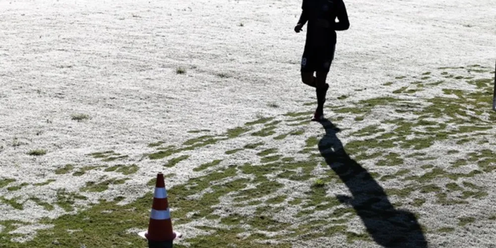 Imagens inéditas de treinamento no dia em que Ponta Grossa registrou -0,5 ºC