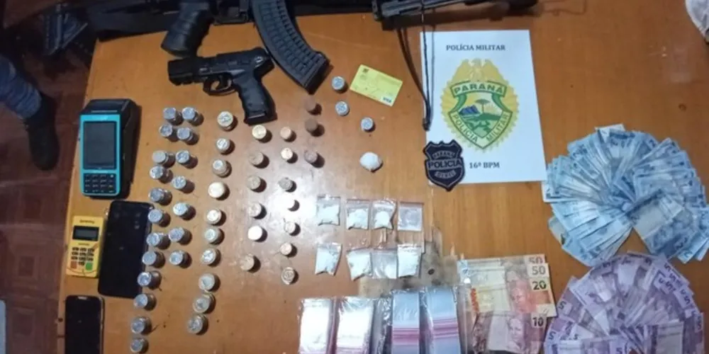 Operação União apreendeu maconha, cocaína, armas de fogo, simulacros, munições, dinheiro e celulares