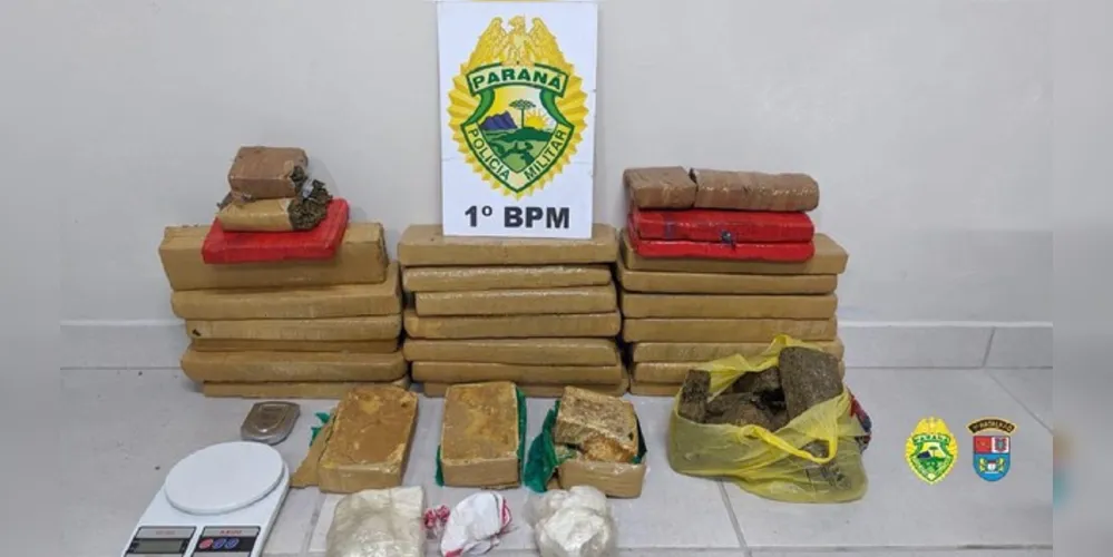 Imagem ilustrativa da imagem Polícia Militar prende trio com drogas na BR-376