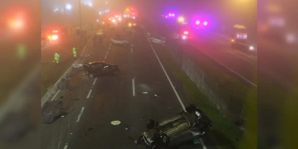 De acordo com Belão, antes da viatura da Ecovia detectar a fumaça e neblina prejudicando a visibilidade da pista, não houve nenhum acionamento de motoristas ou de outros órgãos relatando a situação.