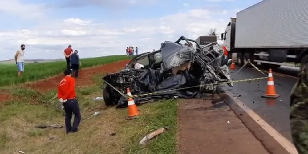Acidente ocorreu na BR-163, em Pranchita, no sudoeste do Paraná