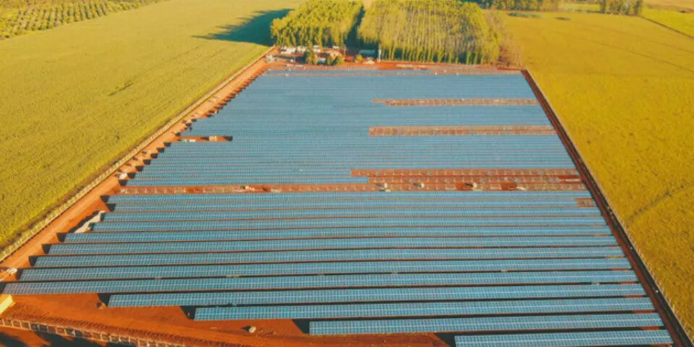 Usina está na fase final de obras de uma unidade de captação de energia solar de 14 hectares