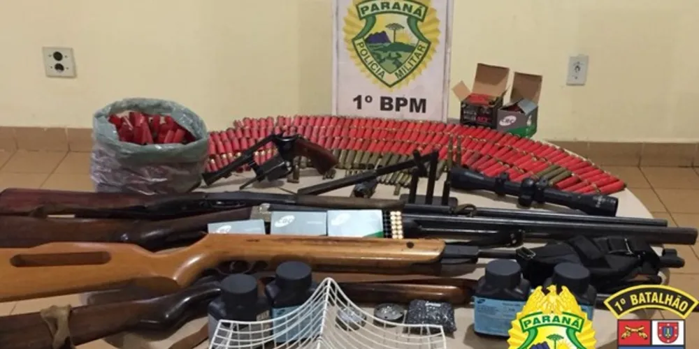 Quatorze armas de fogo foram apreendidas durante a operação Etim
