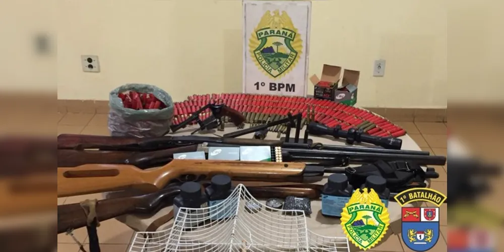 Quatorze armas de fogo foram apreendidas durante a operação Etim