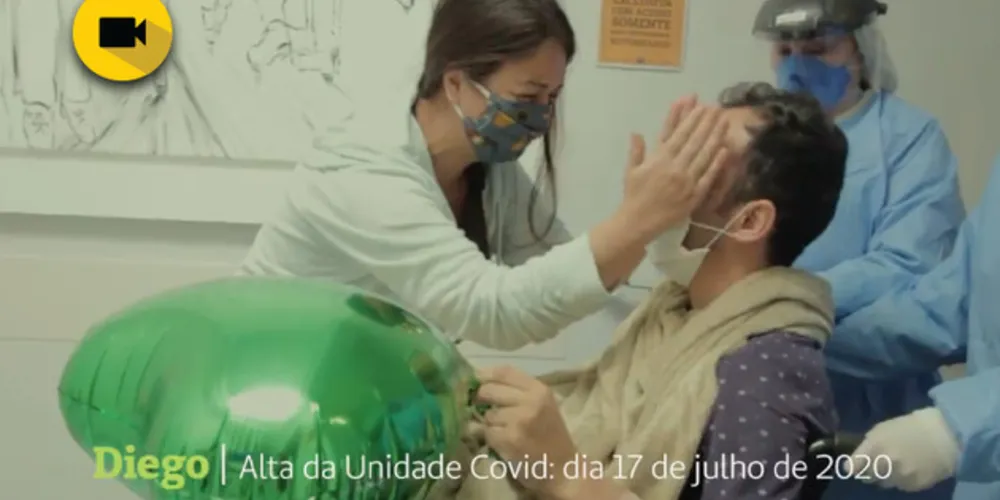 Imagem ilustrativa da imagem Pacientes vencem a covid-19 e vídeo emociona