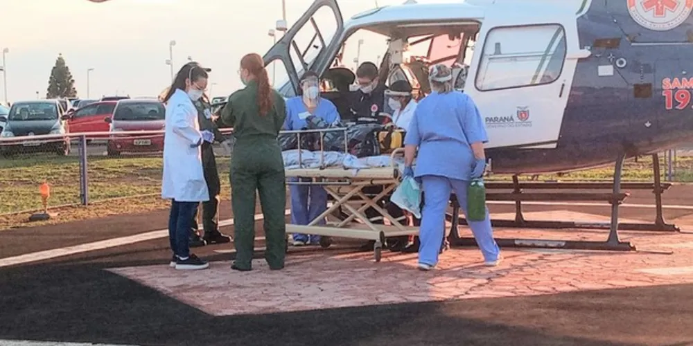 Vítima sofreu lesões por todo o corpo e precisou ser transferida de helicóptero ao HU-UEPG