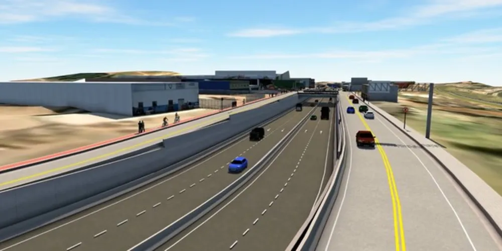 No km 180, por sua vez, será construído um viaduto, com a elevação da pista existente, além da construção de marginais e acessos em desnível para os dois sentidos da rodovia.