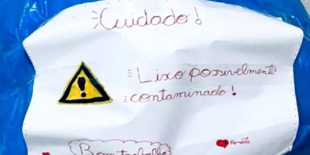 A imagem do bilhete fez sucesso nas redes sociais no fim de semana.