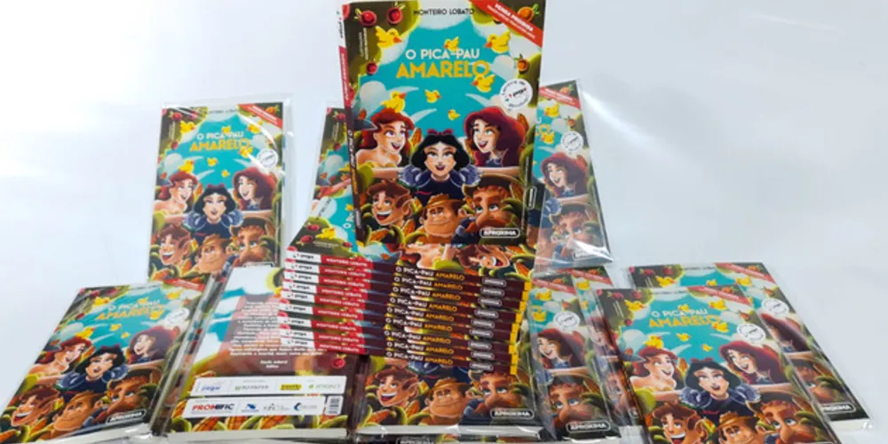 Evento marca o início da comemoração dos sete anos de projeto e fez o lançamento oficial da obra “O Pica-pau Amarelo”, de Monteiro Lobato.