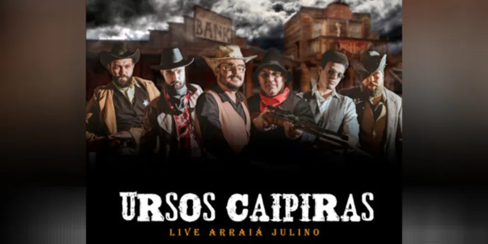 Banda Ursos Caipiras vão comemorar o aniversário do grupo no próximo domingo em uma live bastante animada.