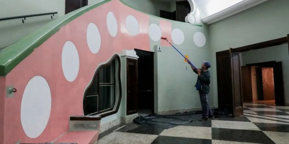 Começou nesta semana mais uma sequência das obras de melhorias no Cine-Teatro Ópera, principal espaço cultural de Ponta Grossa, mantido pela Fundação Municipal de Cultura