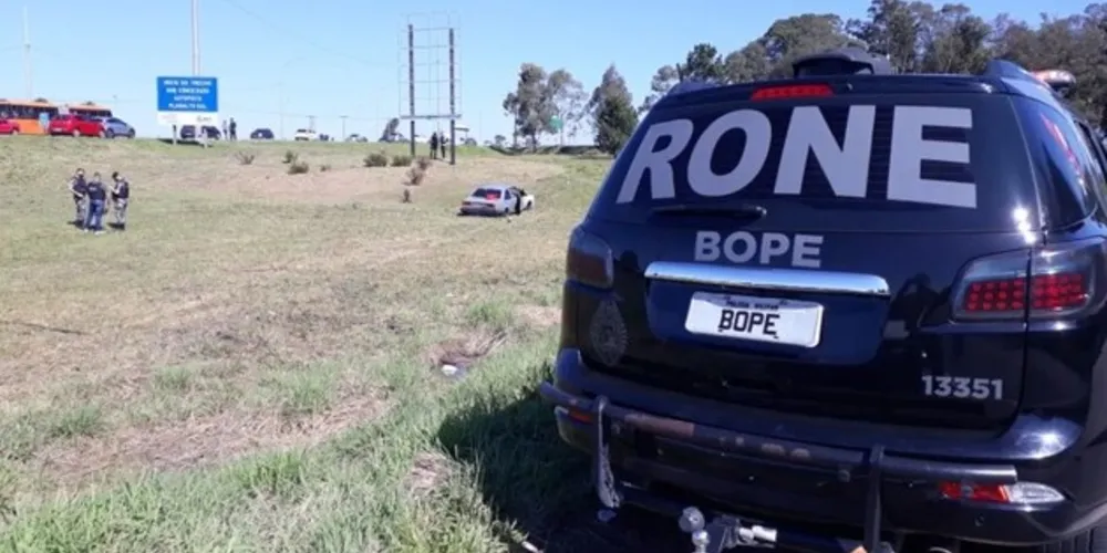 Imagem ilustrativa da imagem Três morrem em confronto com a Rone após assalto em Curitiba