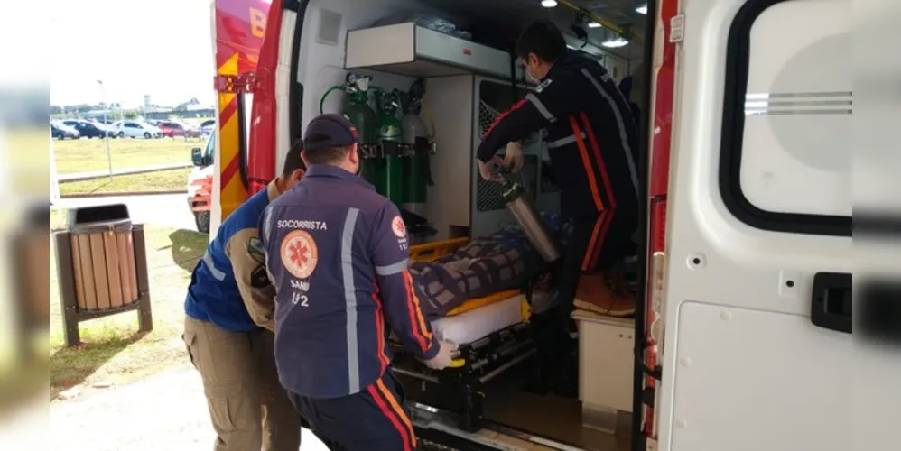 Vítima foi levada ao HU-UEPG em estado grave;