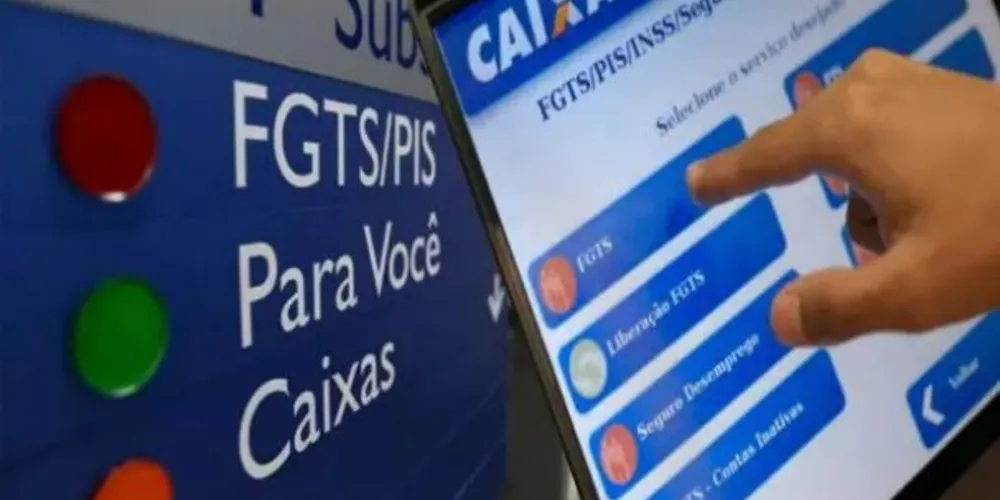 O valor do saque é de até R$ 1.045, considerando a soma dos valores de todas contas ativas ou inativas com saldo no FGTS.