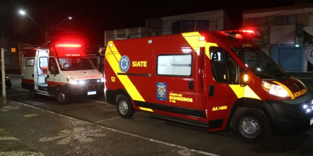 Vítima precisou ser entubada e foi levada em estado grave ao Hospital Regional na noite de domingo